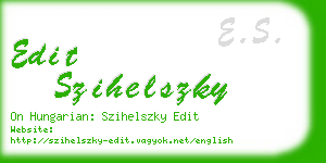 edit szihelszky business card